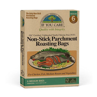 If You Care Non-Stick Parchment Roasting Bags 6 Medium Bags